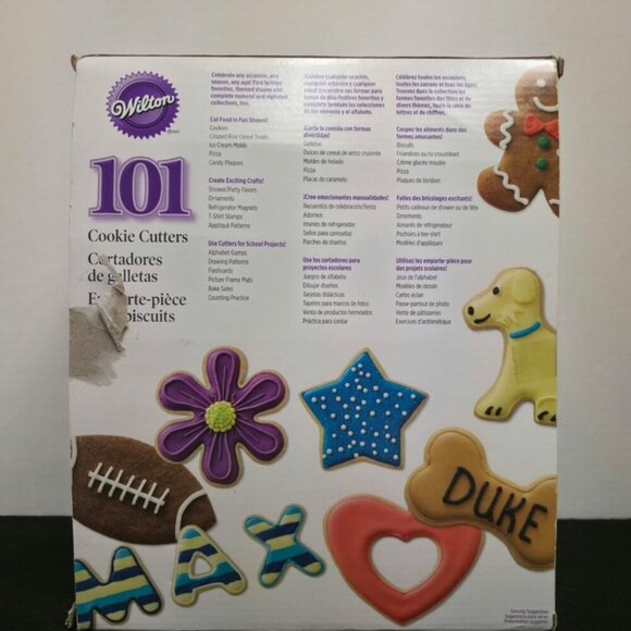 Wilton 101 Cookie Cutters Set - Letters, Numbers, Shapes (Pre-Owned) - Picture 3 of 6